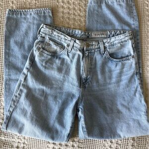 Ag Adriano Goldschmied Light Blue Straight Leg Jeans